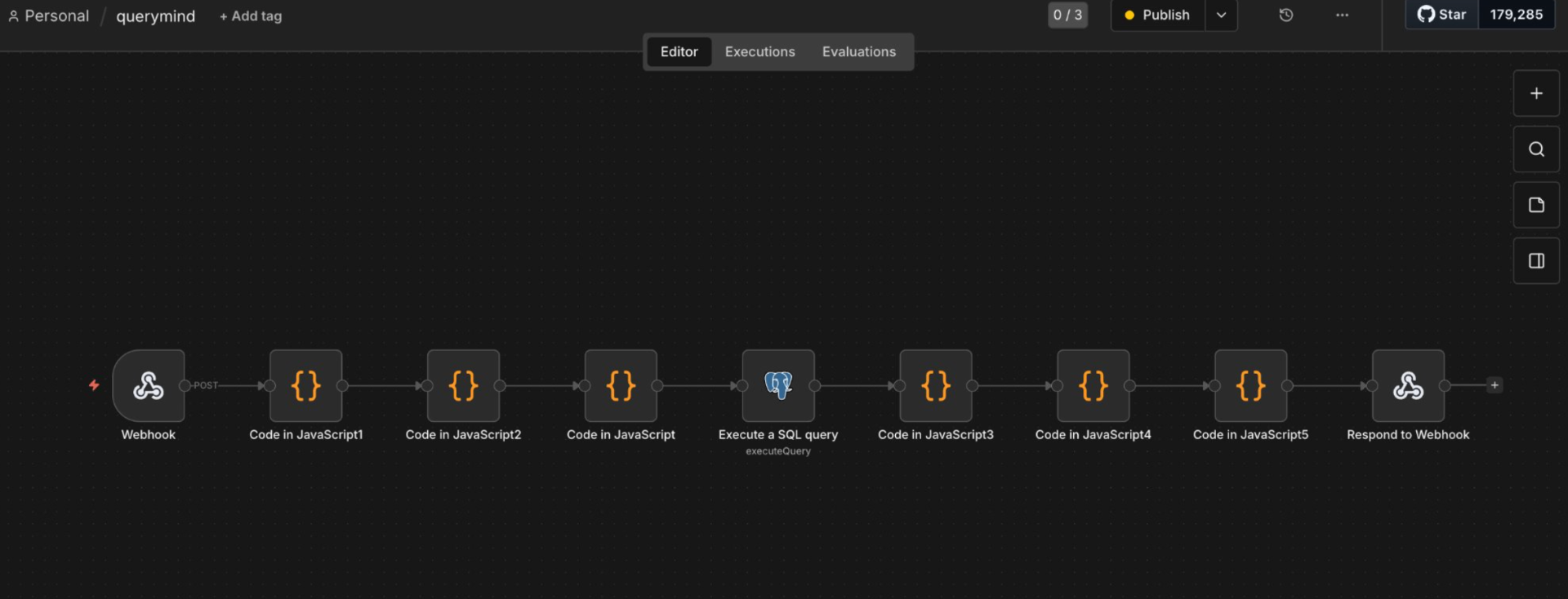 QueryMind n8n workflow